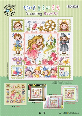 SO-3223 Sleeping Beauty Cross Stitch Chart