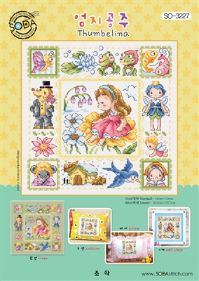 SO-3227 Thumbelina Cross Stitch Chart