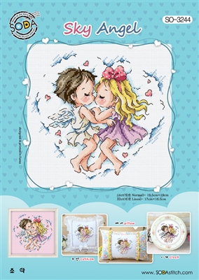 SO-3244 Sky Angel Cross Stitch Chart