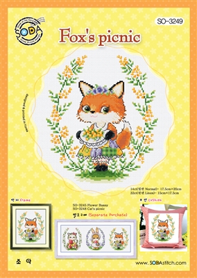 SO-3249 Fox's Picnic Cross Stitch Chart