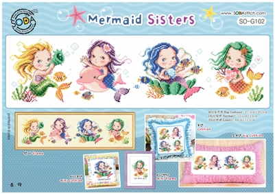 SO-G102 Mermaid Sisters Cross Stitch Chart