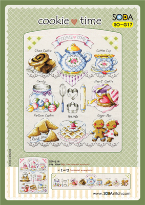 SO-G17 Cookie Time Cross Stitch Chart Cross Stitch Chart